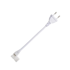 220voltu 2Pin COB Led Lentas Strāvas Konektros Eiropas Spraudnis (23cm)